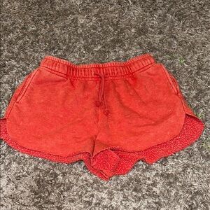 Wild Fable Red/Orange Athletic Shorts Elastic Waistband Soft Fabric